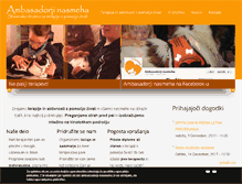 Tablet Screenshot of ambasadorji-nasmeha.si